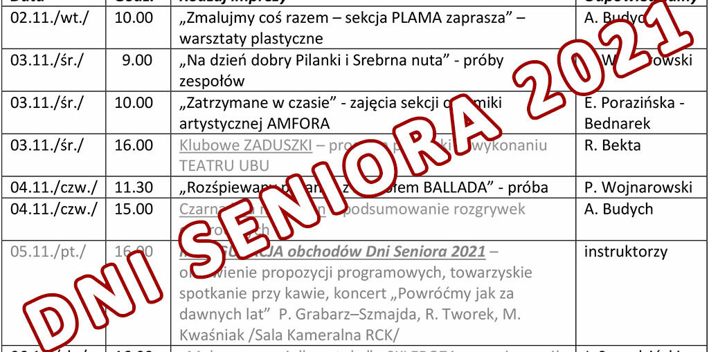 dni seniora 2021