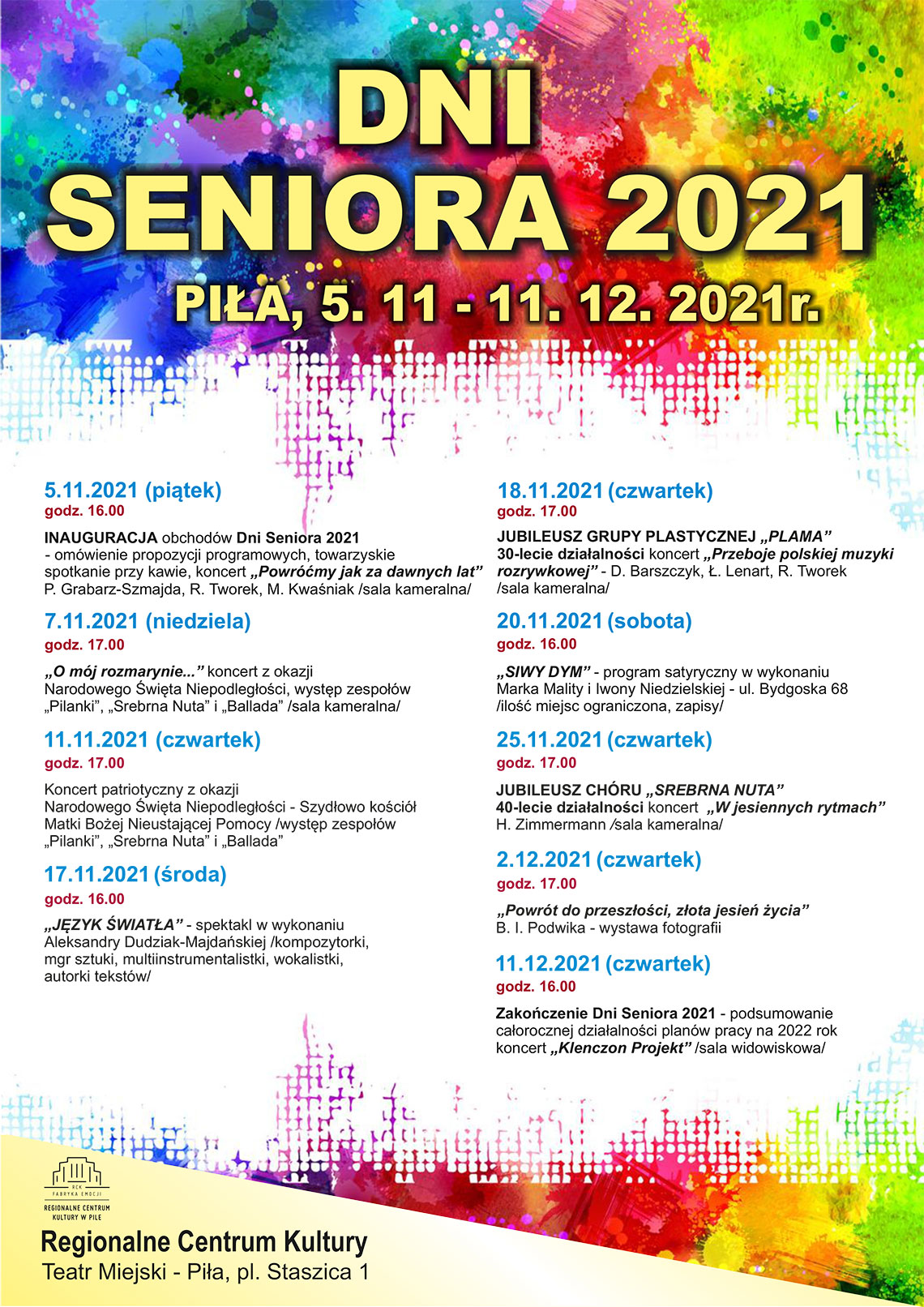 dni seniora 2021 plakat
