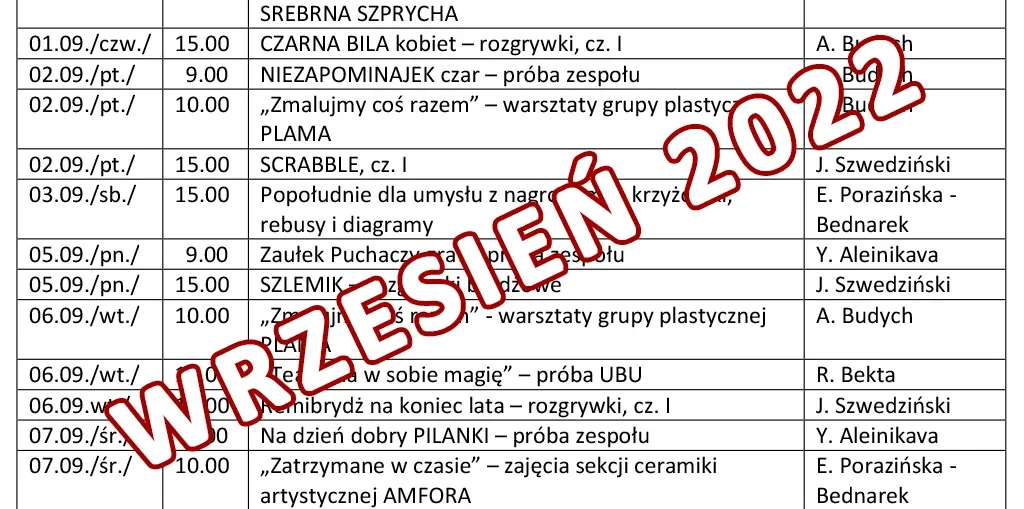 wrzesien 2022