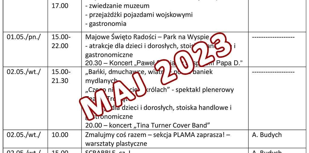 maj 2023