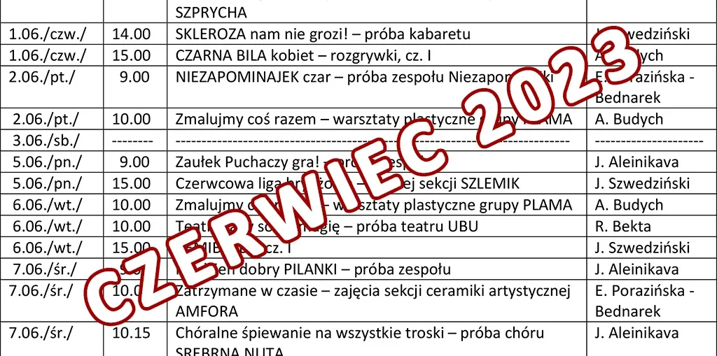 czerwiec 2023