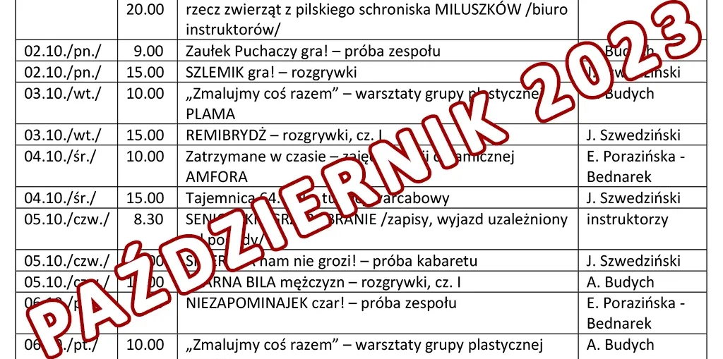 pazdziernik 2023