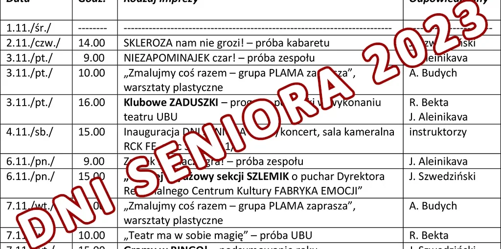 dni seniora 2023