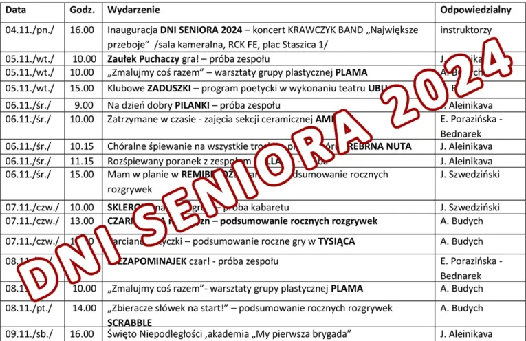 dni seniora 2024