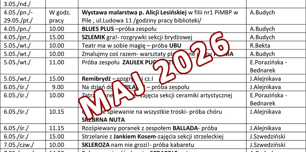 maj 2026